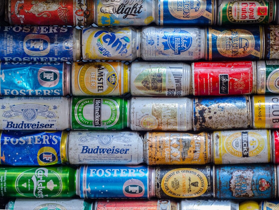 cans, drink, pollution